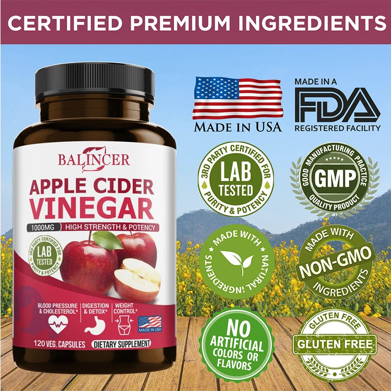 Bcuelov Apple Cider Vinegar – 120 Capsules