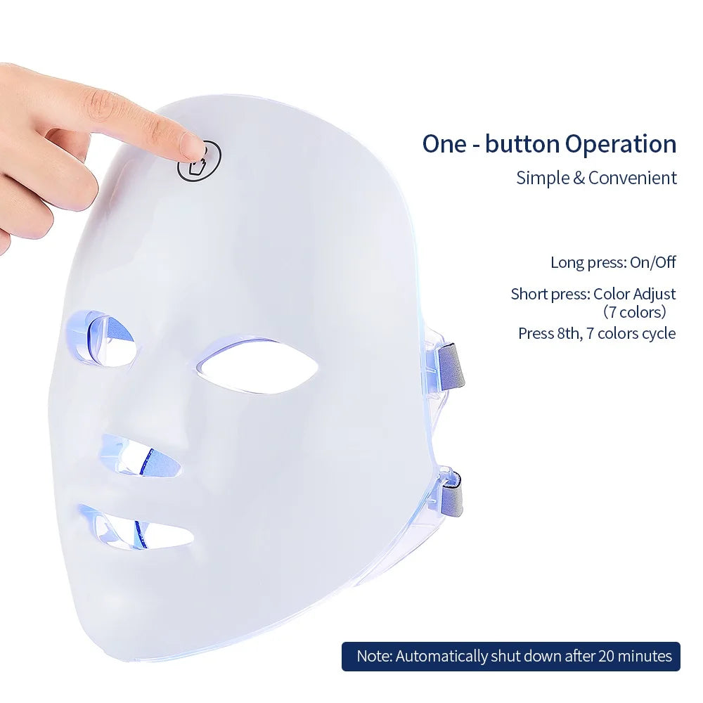 ForeverLily Wireless LED Facial Mask – Neck or Full Face & Neck Options
