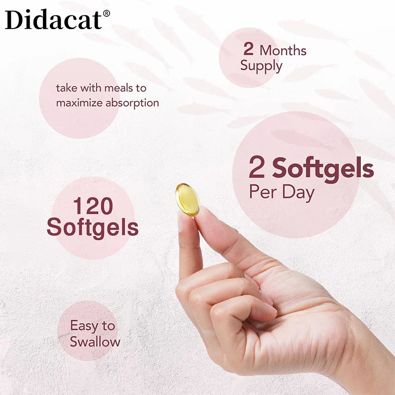 Bcuelov Cod Liver Oil  120 Capsules (EPA, DHA, Vitamin A & D3)