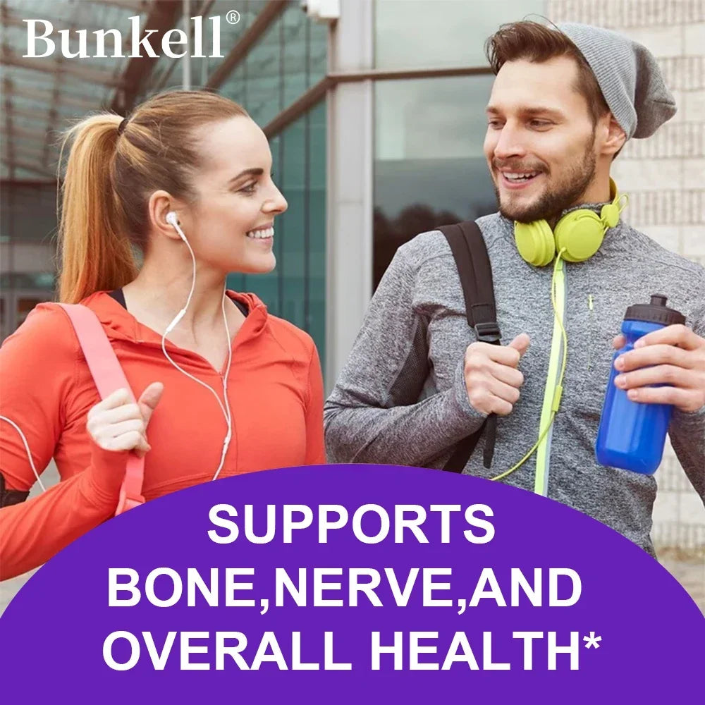 Bunkell Magnesium Zinc with Vitamin D3  30/60/120 Capsules