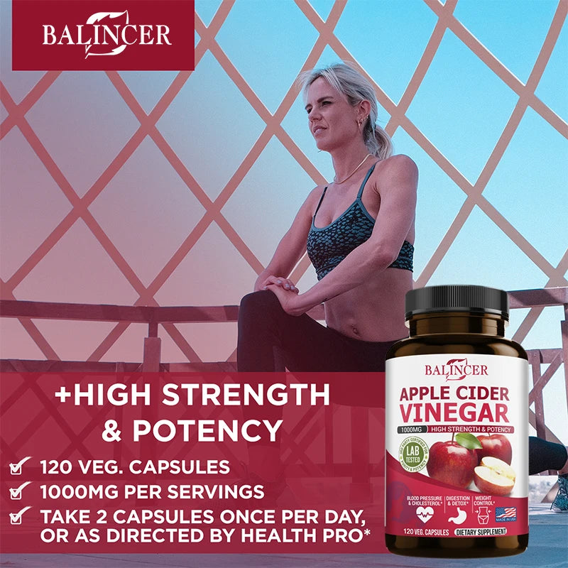 Bcuelov Apple Cider Vinegar – 120 Capsules